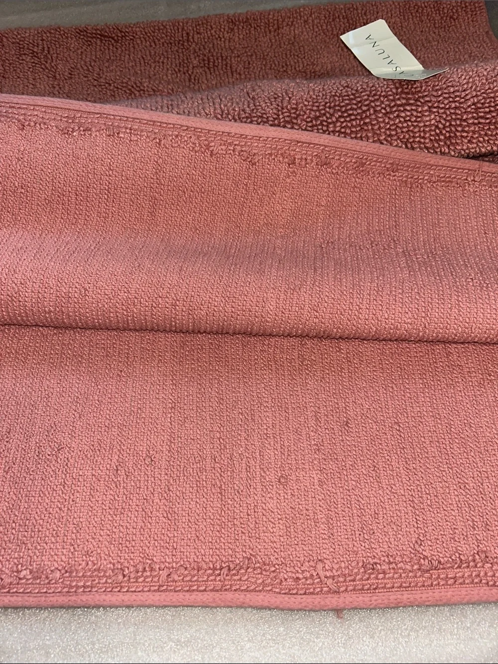 Casaluna All Loop 24” x 60” Rose. 100% Cotton Bath Rug